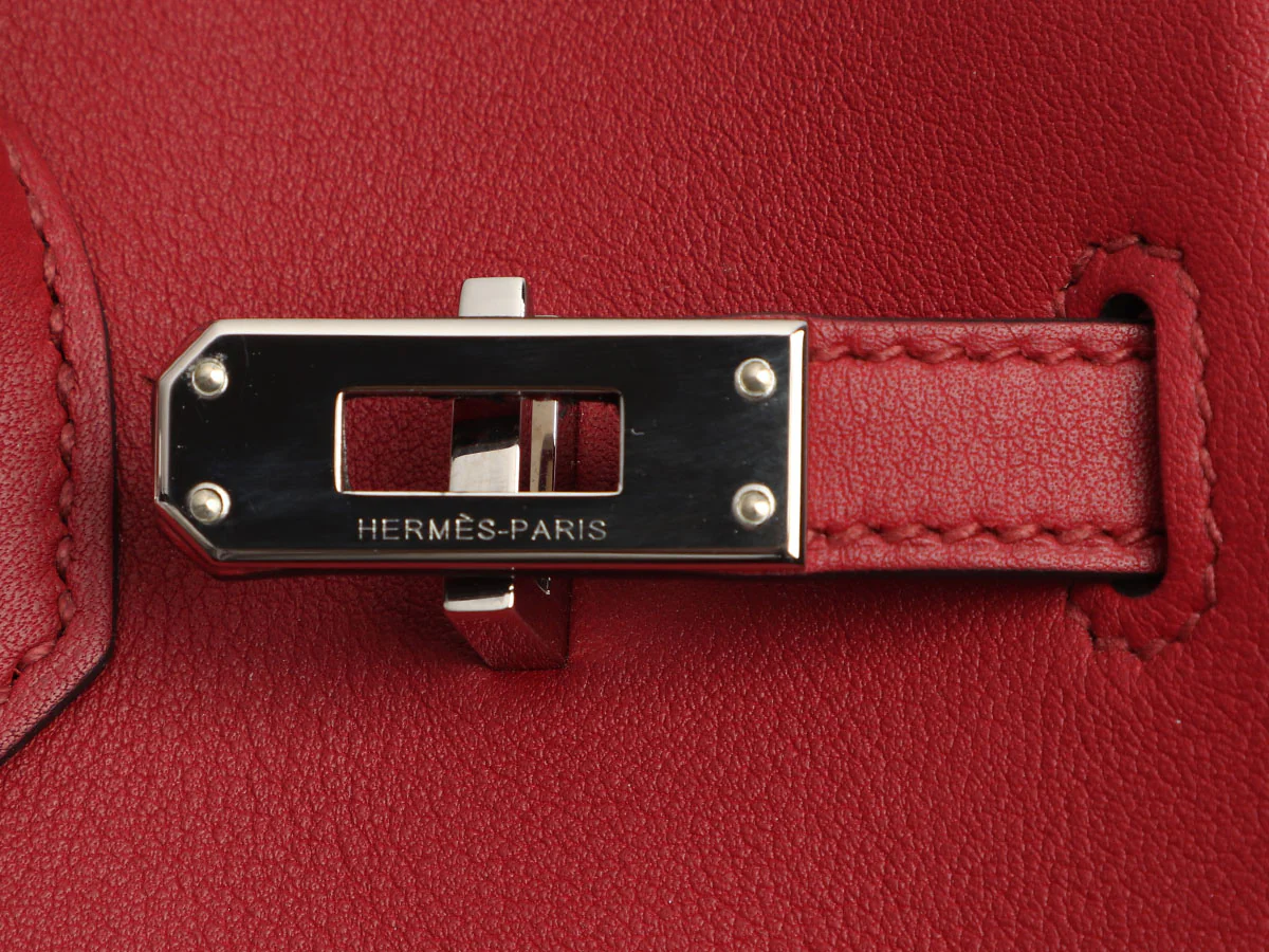 Hermès Rouge Grenat Swift Birkin 25 - Image 9