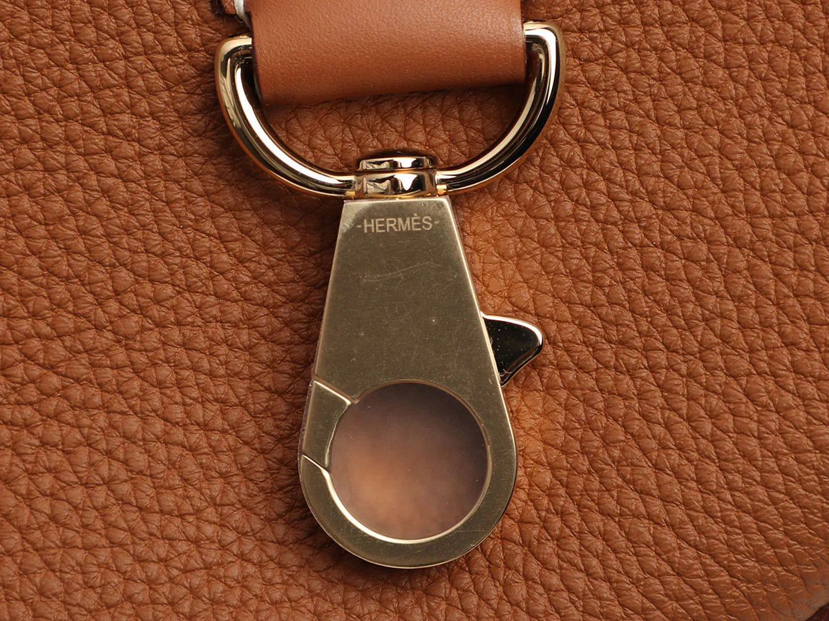 Hermès Gold Togo and Swift P’tit Arçon Bag - Image 10