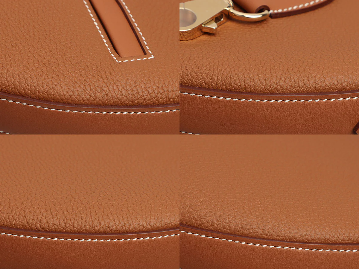 Hermès Gold Togo and Swift P’tit Arçon Bag - Image 11