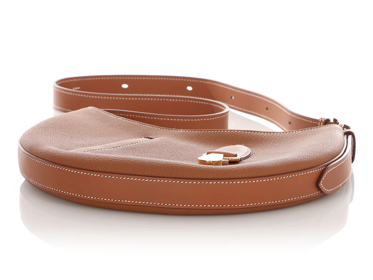Hermès Gold Togo and Swift P’tit Arçon Bag - Image 7
