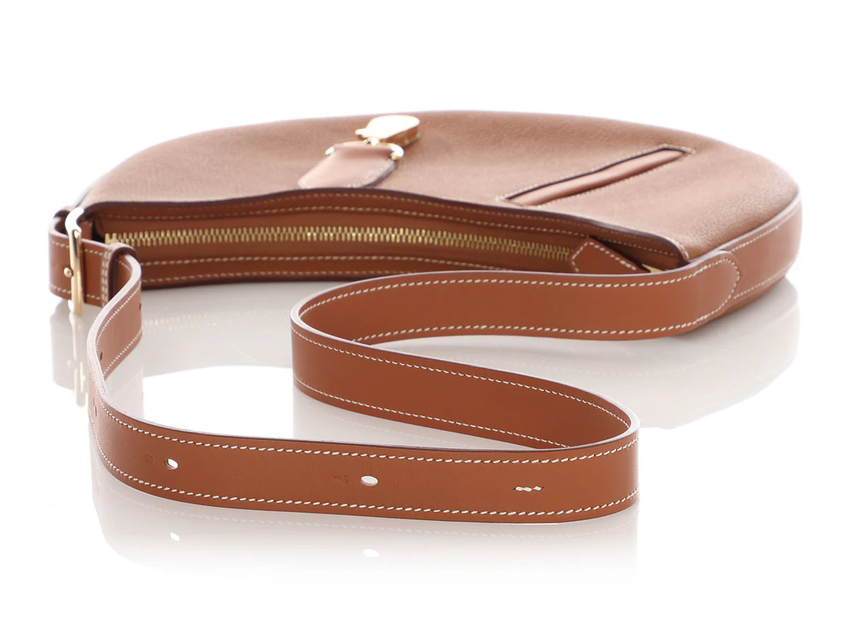 Hermès Gold Togo and Swift P’tit Arçon Bag - Image 8