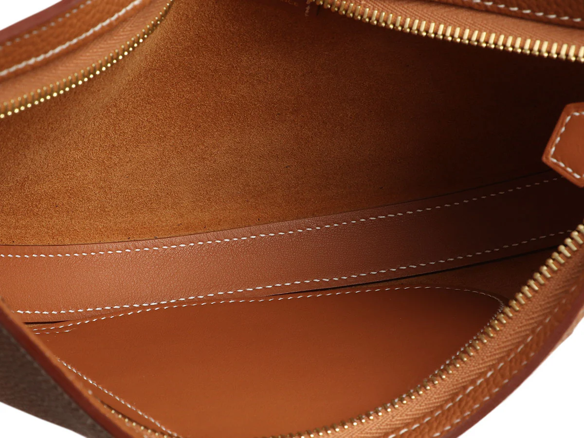 Hermès Gold Togo and Swift P’tit Arçon Bag - Image 9