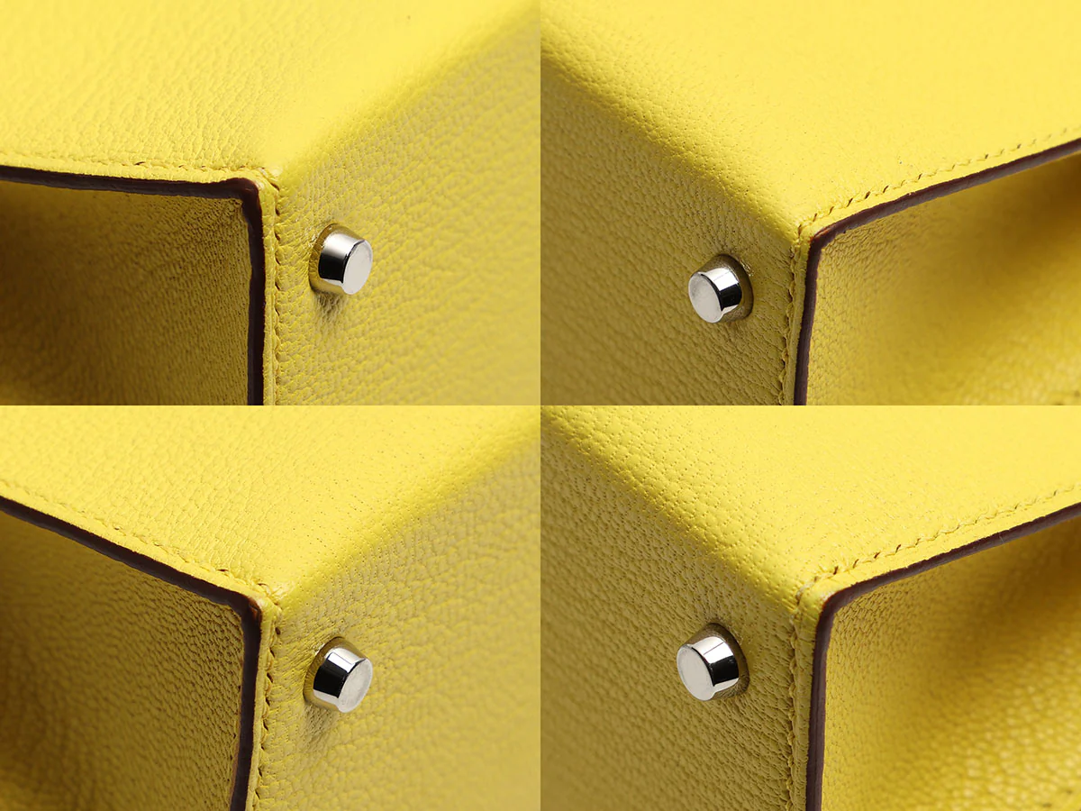 Hermès Jaune Citron Chèvre Kelly 20 - Image 9