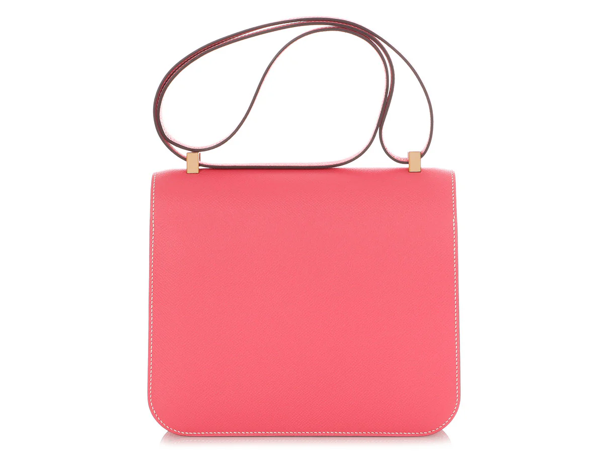 Hermès SO Rose Azalée and Trench Epsom Constance 24 - Image 4