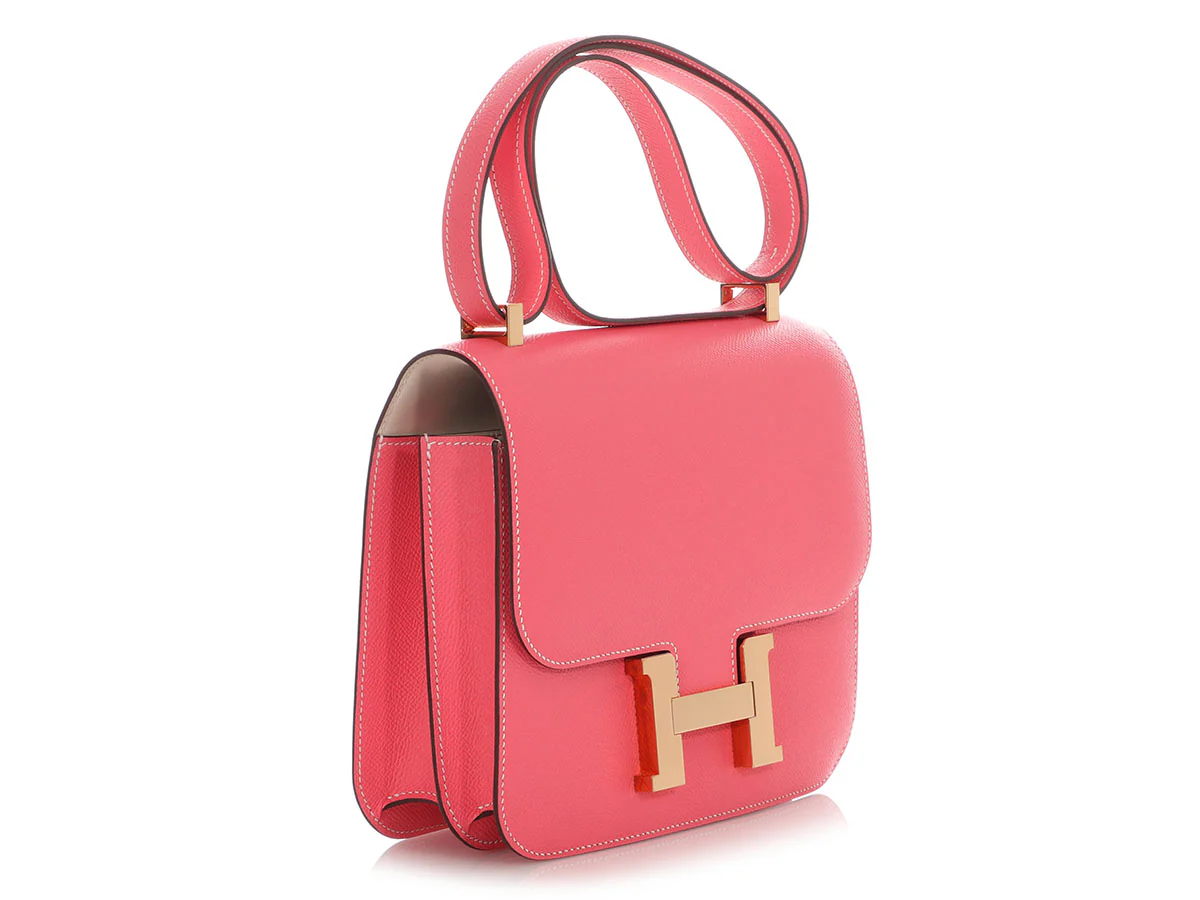 Hermès SO Rose Azalée and Trench Epsom Constance 24 - Image 5