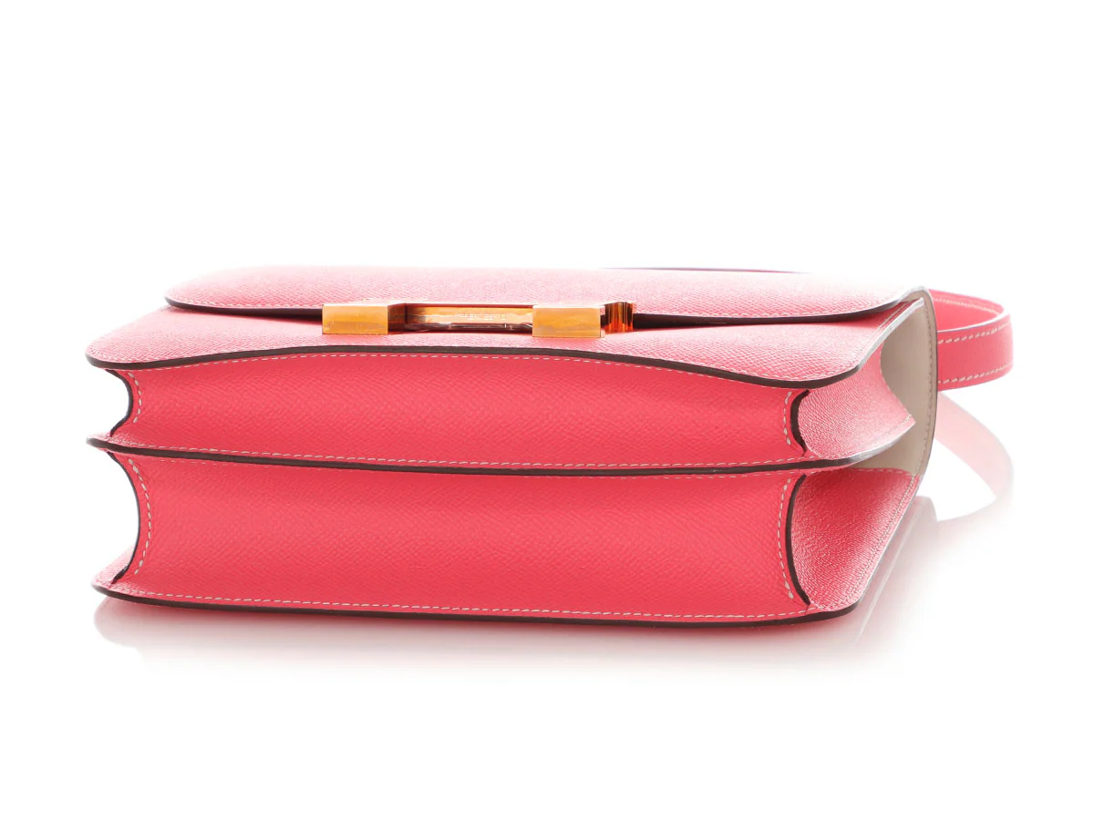 Hermès SO Rose Azalée and Trench Epsom Constance 24 - Image 6