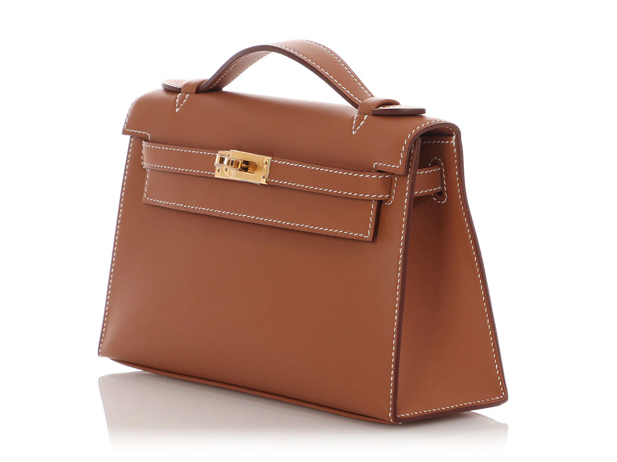 Hermès Gold Swift Kelly Pochette - Image 3