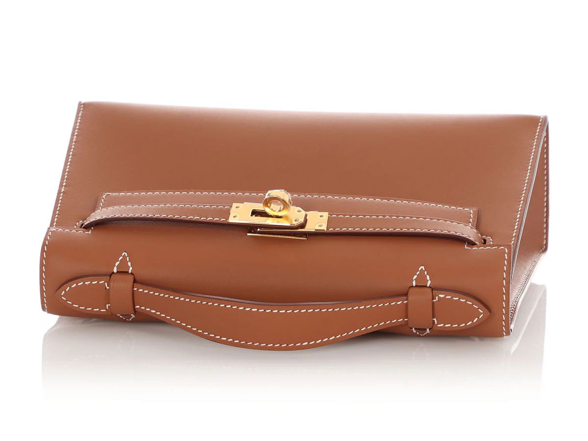 Hermès Gold Swift Kelly Pochette - Image 7