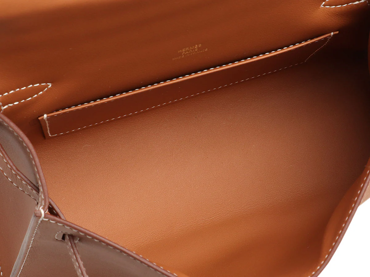 Hermès Gold Swift Kelly Pochette - Image 8