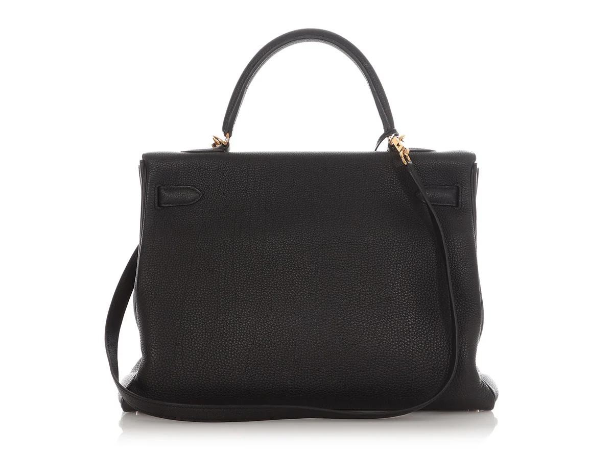 Hermès Black Togo Kelly 35 - Image 4