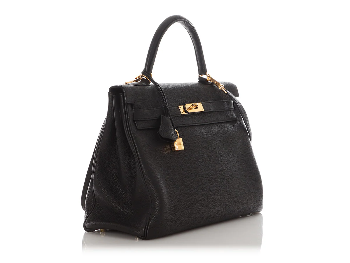 Hermès Black Togo Kelly 35 - Image 5