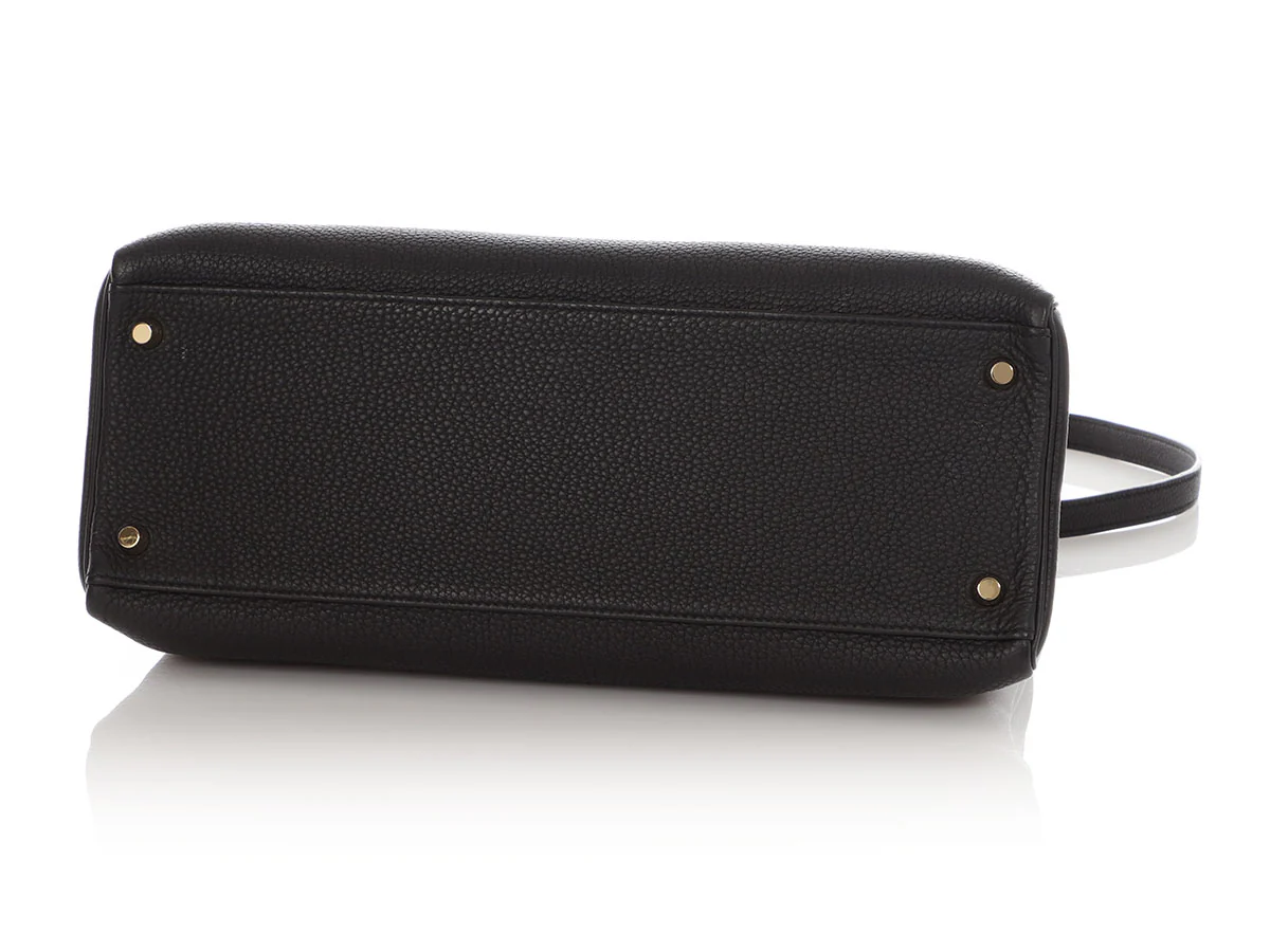 Hermès Black Togo Kelly 35 - Image 6