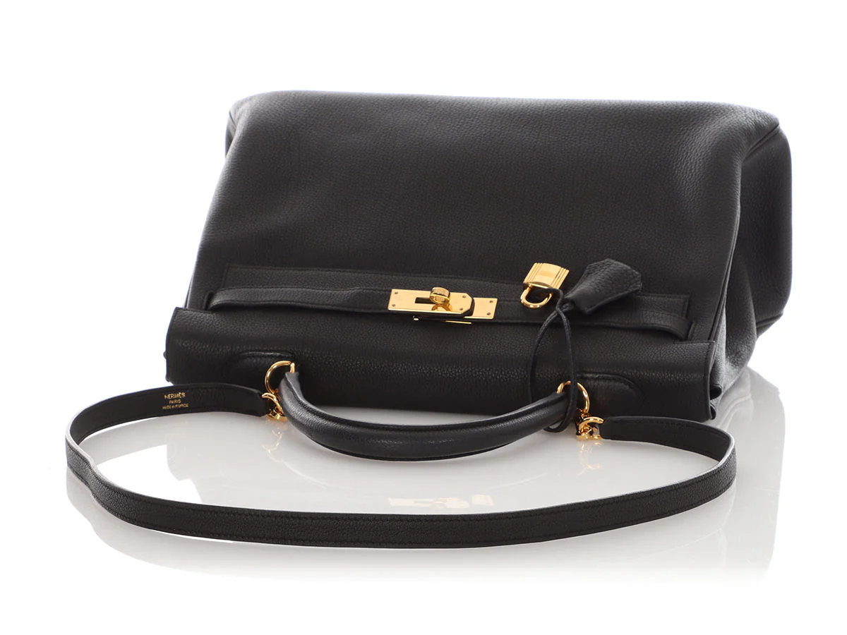 Hermès Black Togo Kelly 35 - Image 7