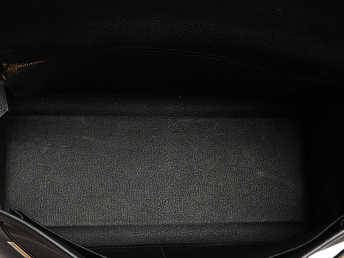 Hermès Black Togo Kelly 35 - Image 8