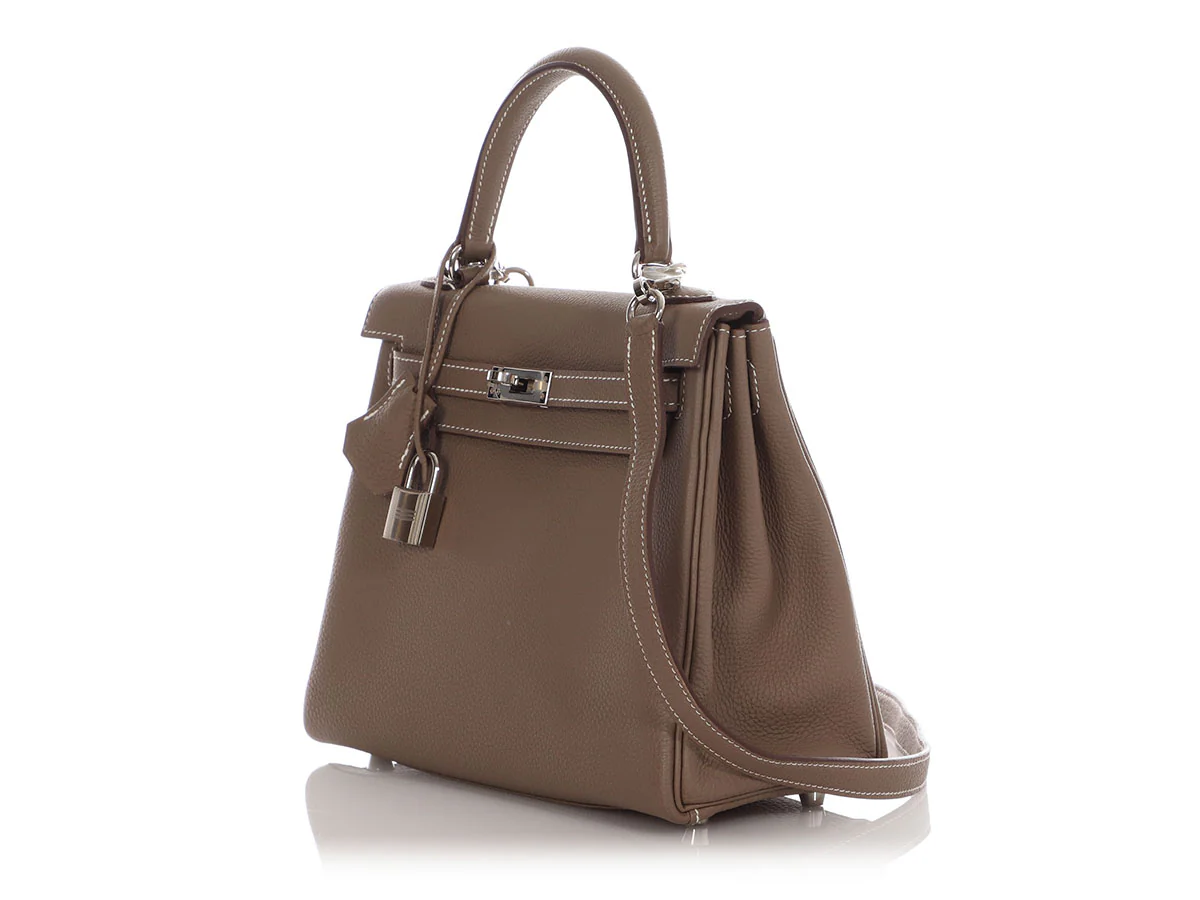 Hermès Etoupe Togo Kelly 25 - Image 3