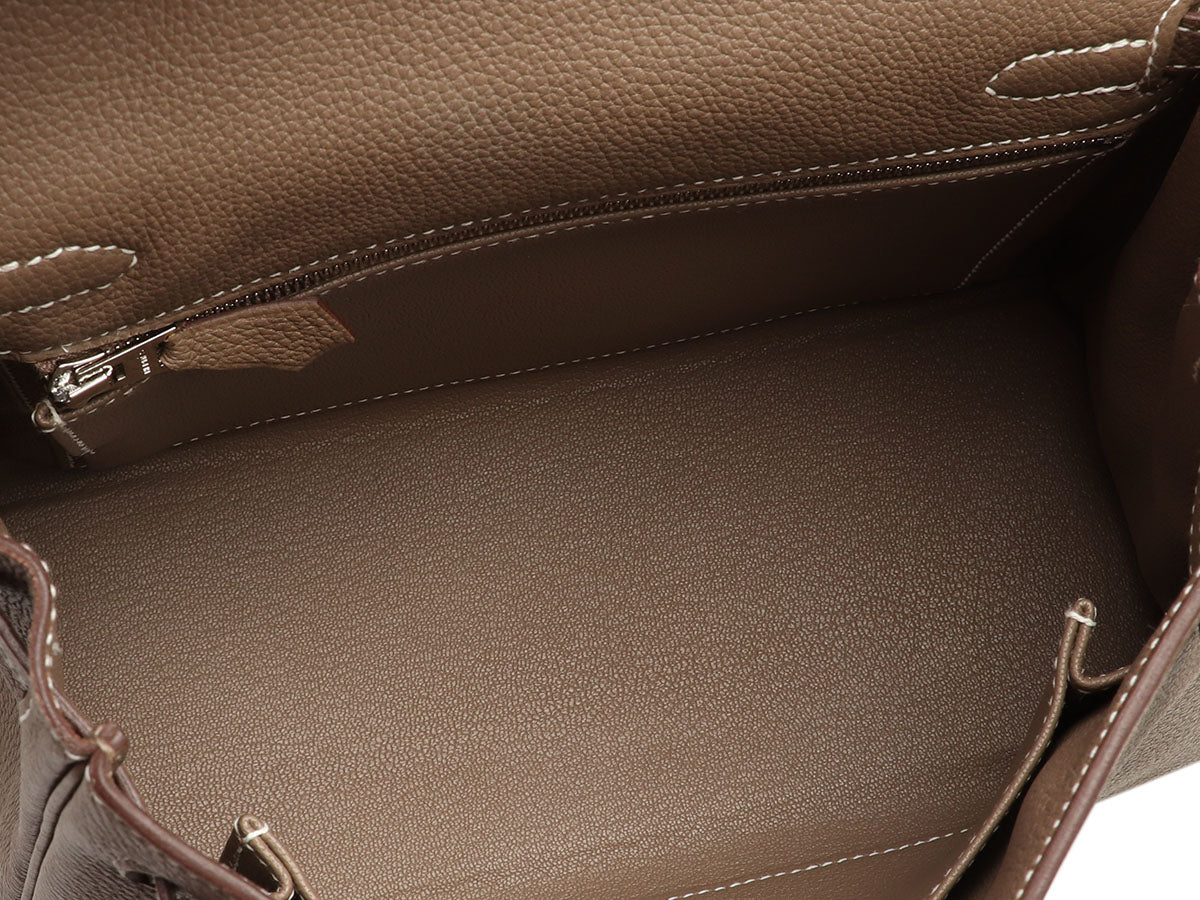 Hermès Etoupe Togo Kelly 25 - Image 8