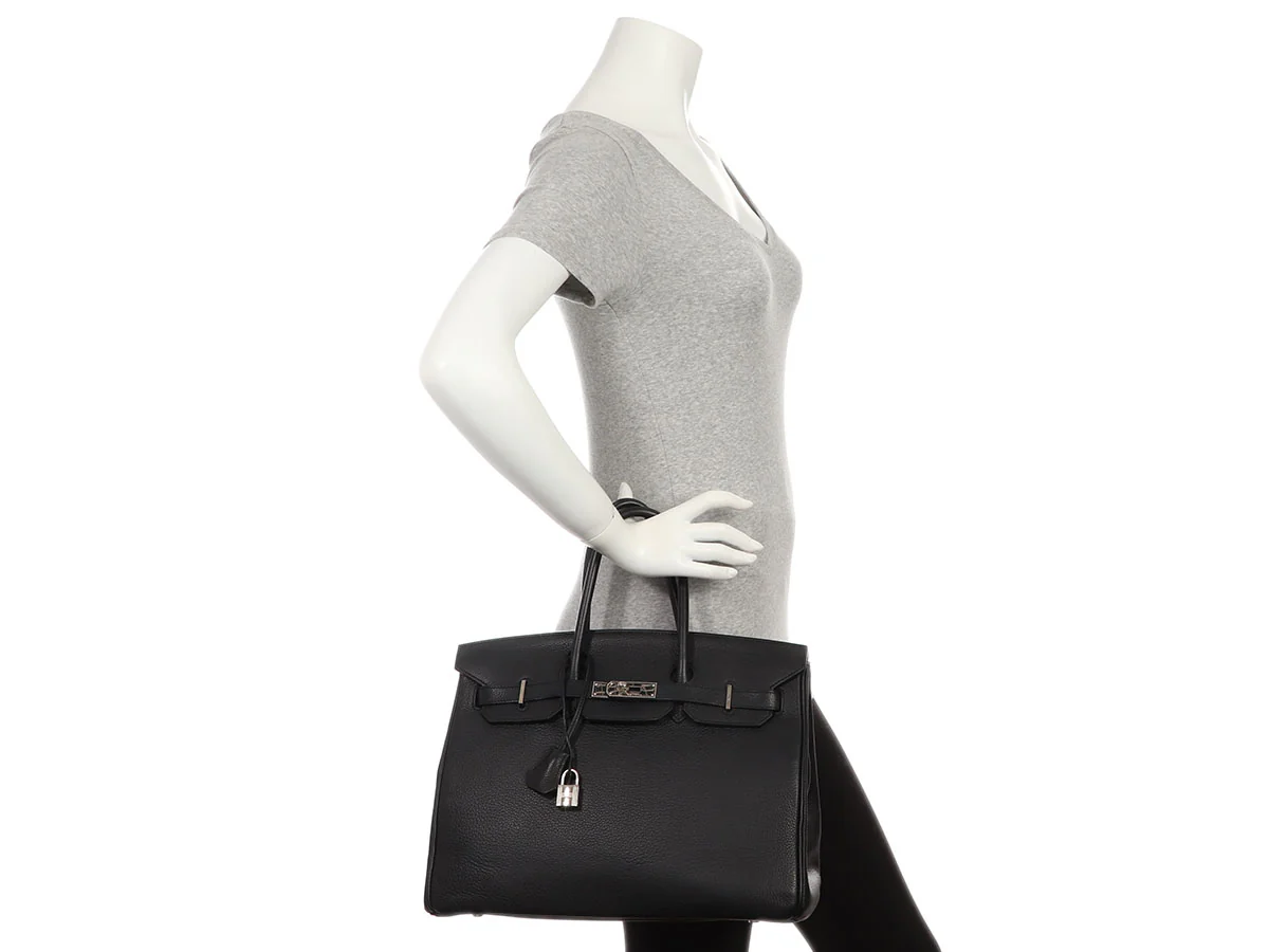 Hermès Black Clémence Birkin 35 - Image 11
