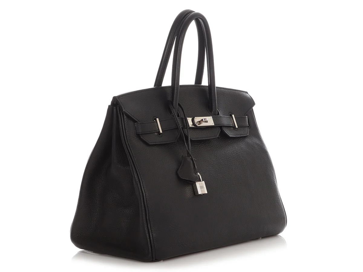 Hermès Black Clémence Birkin 35 - Image 5