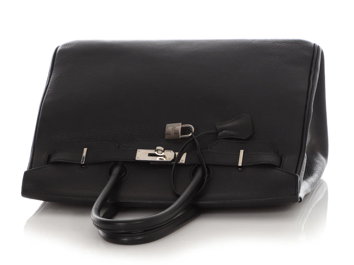 Hermès Black Clémence Birkin 35 - Image 7