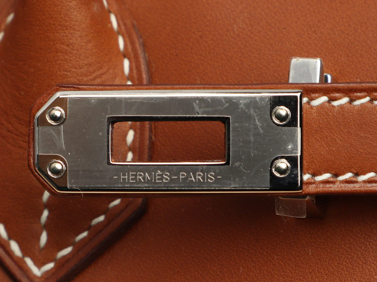 Hermès Naturel Wicker and Fauve Barenia Picnic Birkin 25 - Image 10
