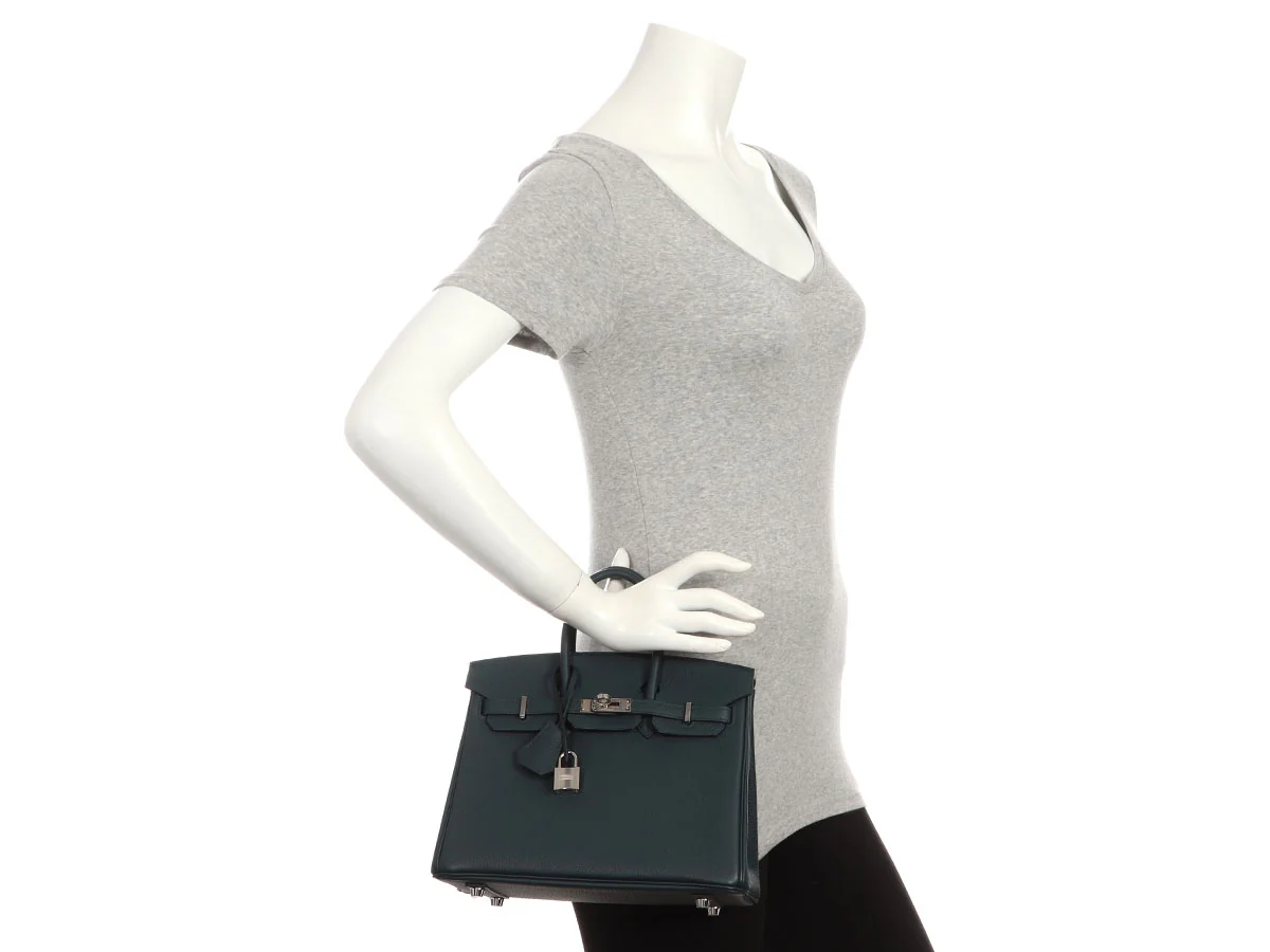 Hermès Vert Cypres Togo Birkin 25 - Image 11