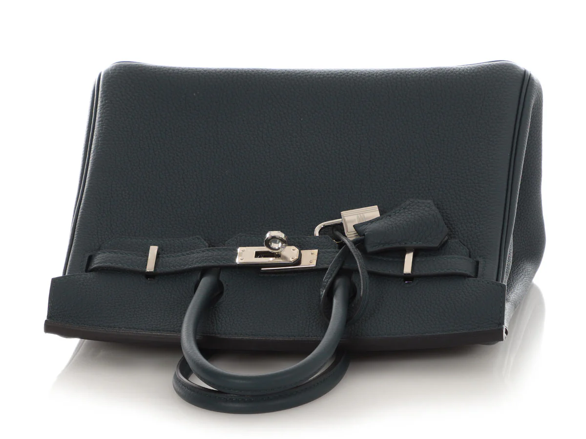 Hermès Vert Cypres Togo Birkin 25 - Image 7