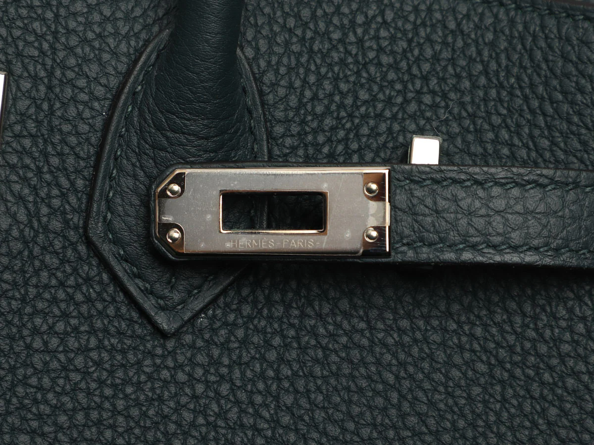 Hermès Vert Cypres Togo Birkin 25 - Image 9