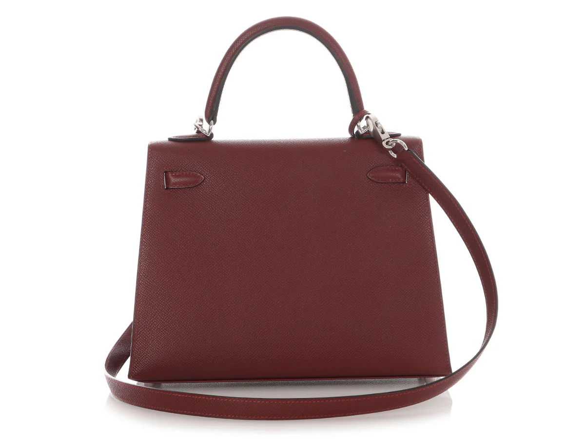 Hermès Rouge H Epsom Kelly 25 with Electrum Hardware - Image 4