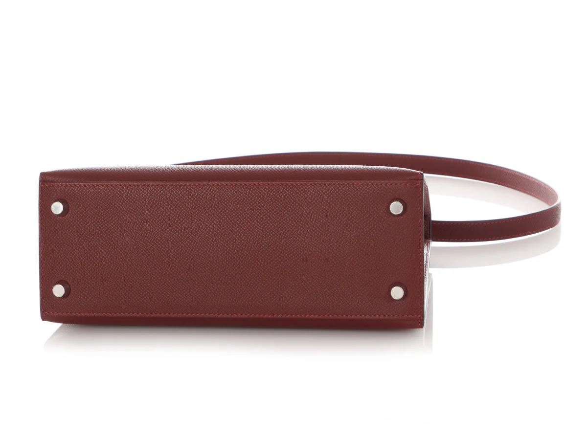 Hermès Rouge H Epsom Kelly 25 with Electrum Hardware - Image 6