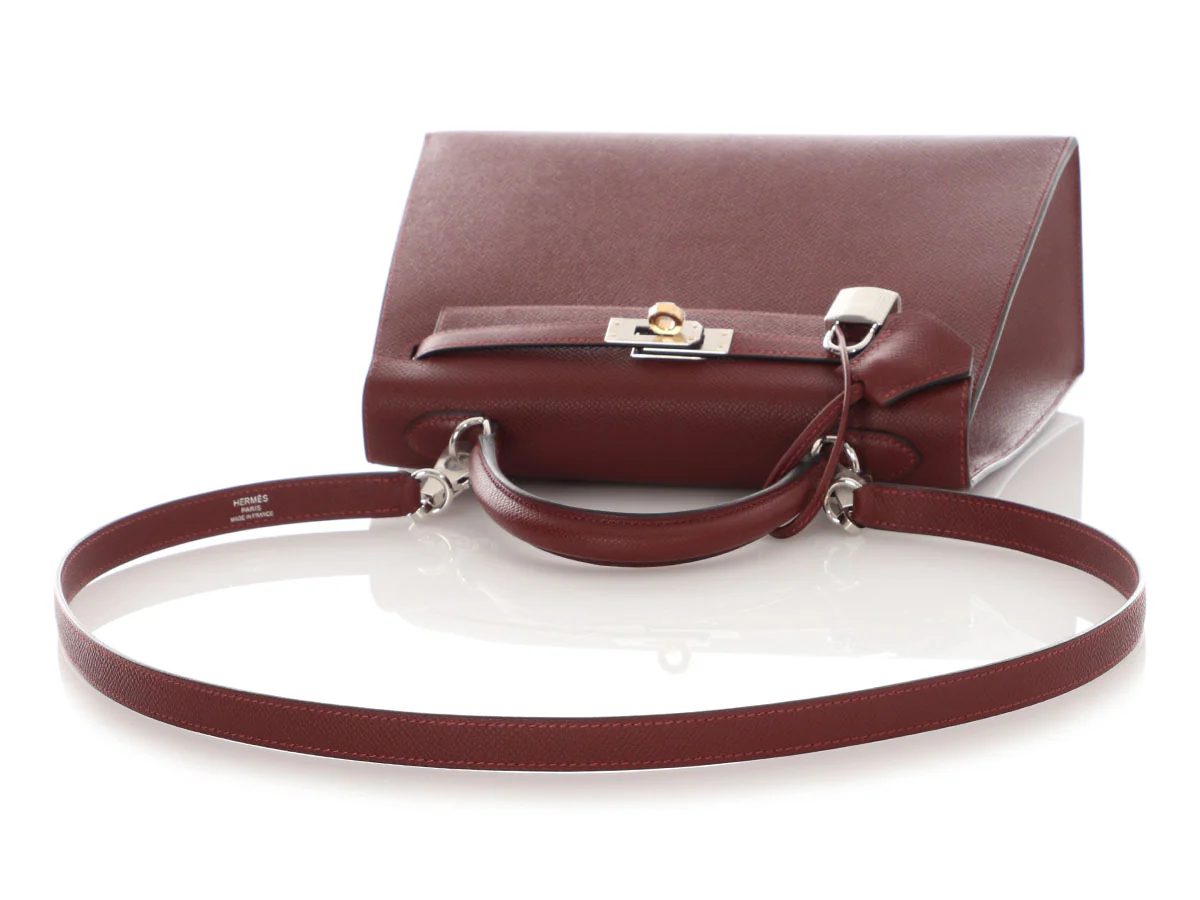 Hermès Rouge H Epsom Kelly 25 with Electrum Hardware - Image 7