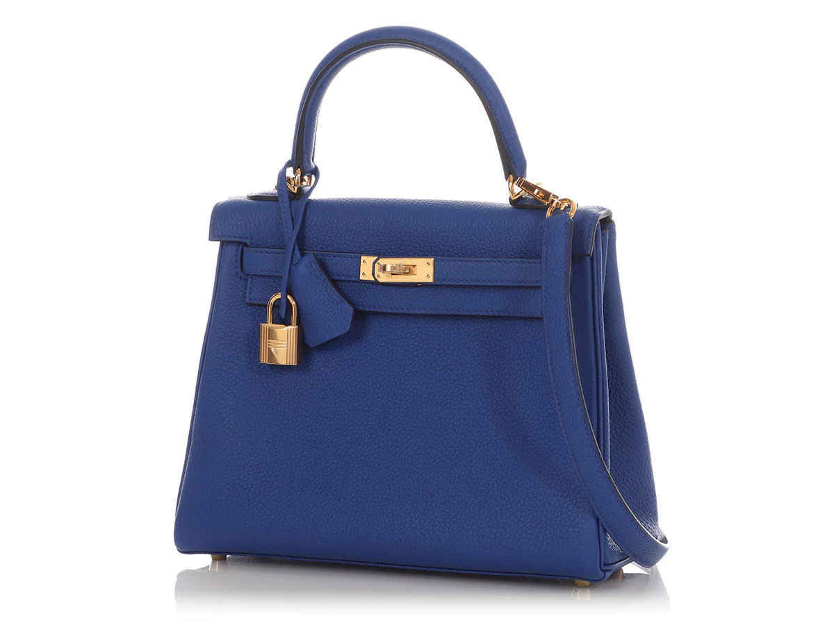 Hermès Royal Blue Togo Kelly 25 - Image 3