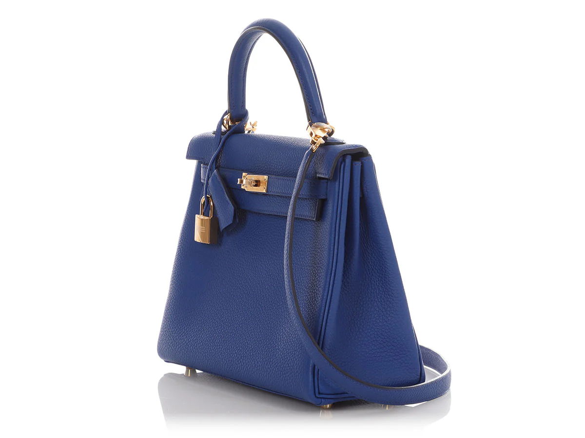 Hermès Royal Blue Togo Kelly 25 - Image 4