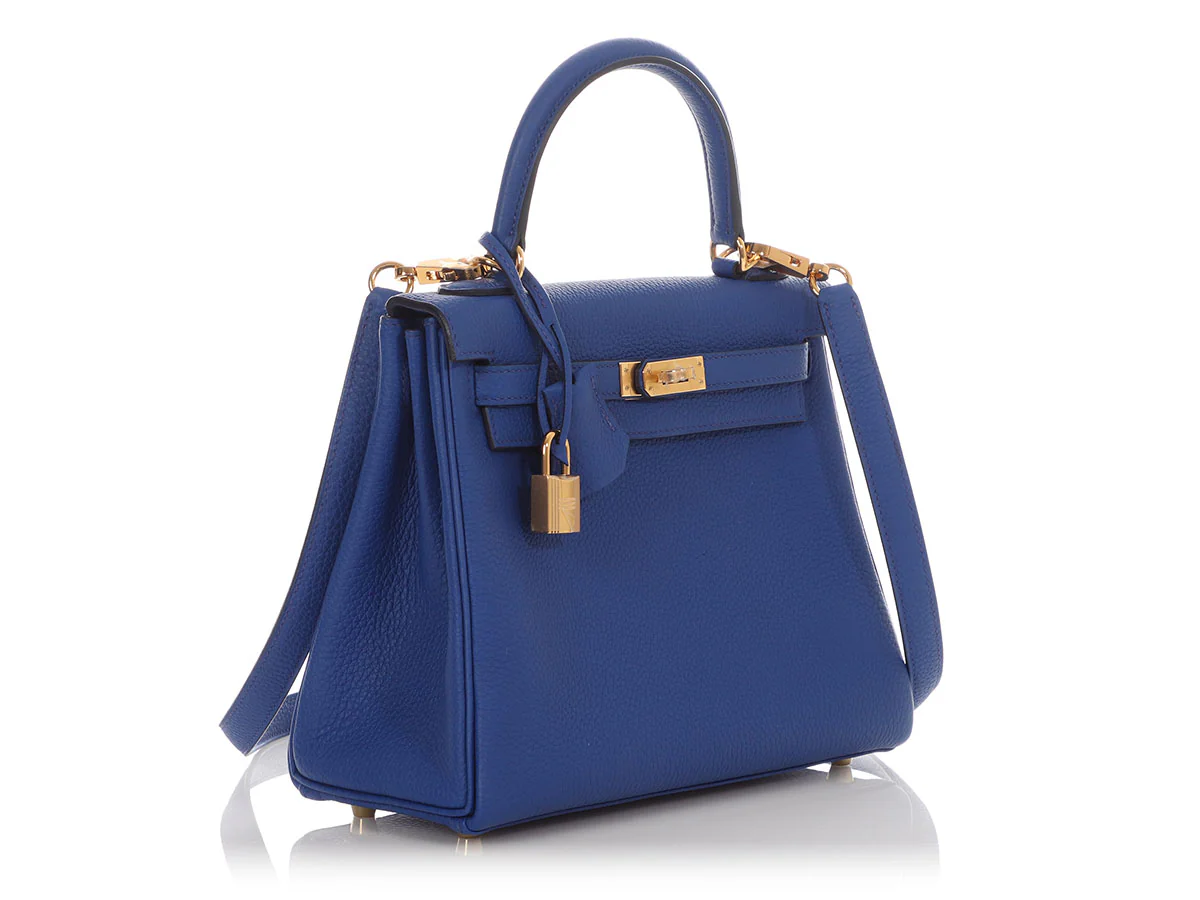 Hermès Royal Blue Togo Kelly 25 - Image 6
