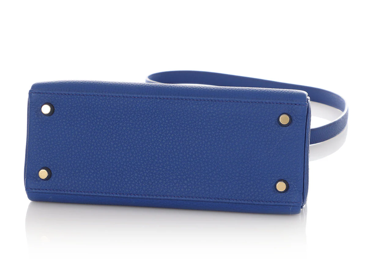 Hermès Royal Blue Togo Kelly 25 - Image 7
