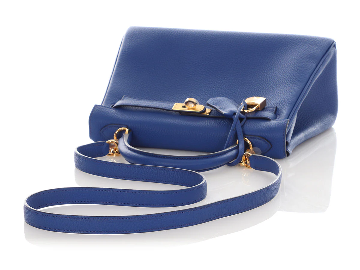 Hermès Royal Blue Togo Kelly 25 - Image 8