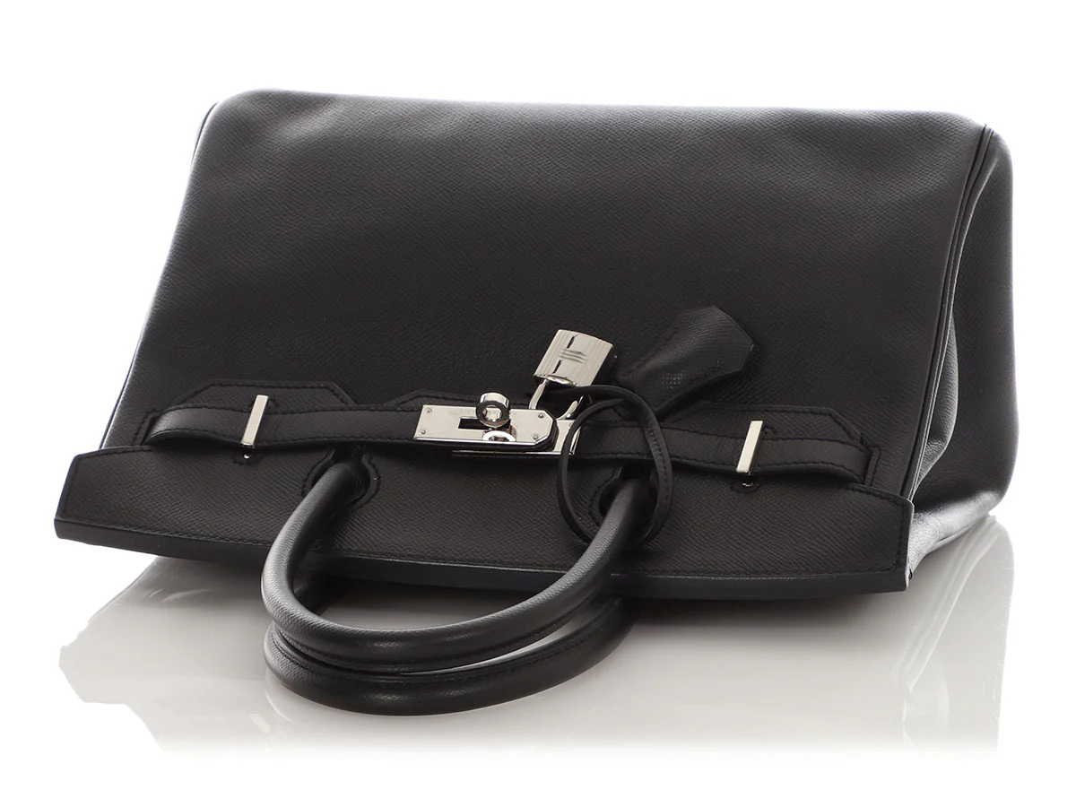 Hermès Black Epsom Birkin 30 - Image 8
