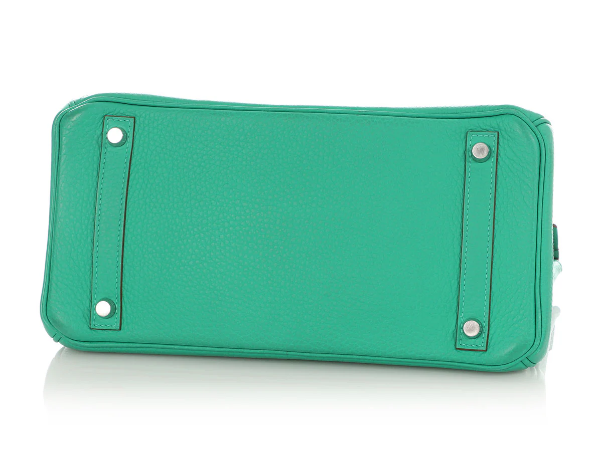 Hermès Menthe Clémence Birkin 30 - Image 6