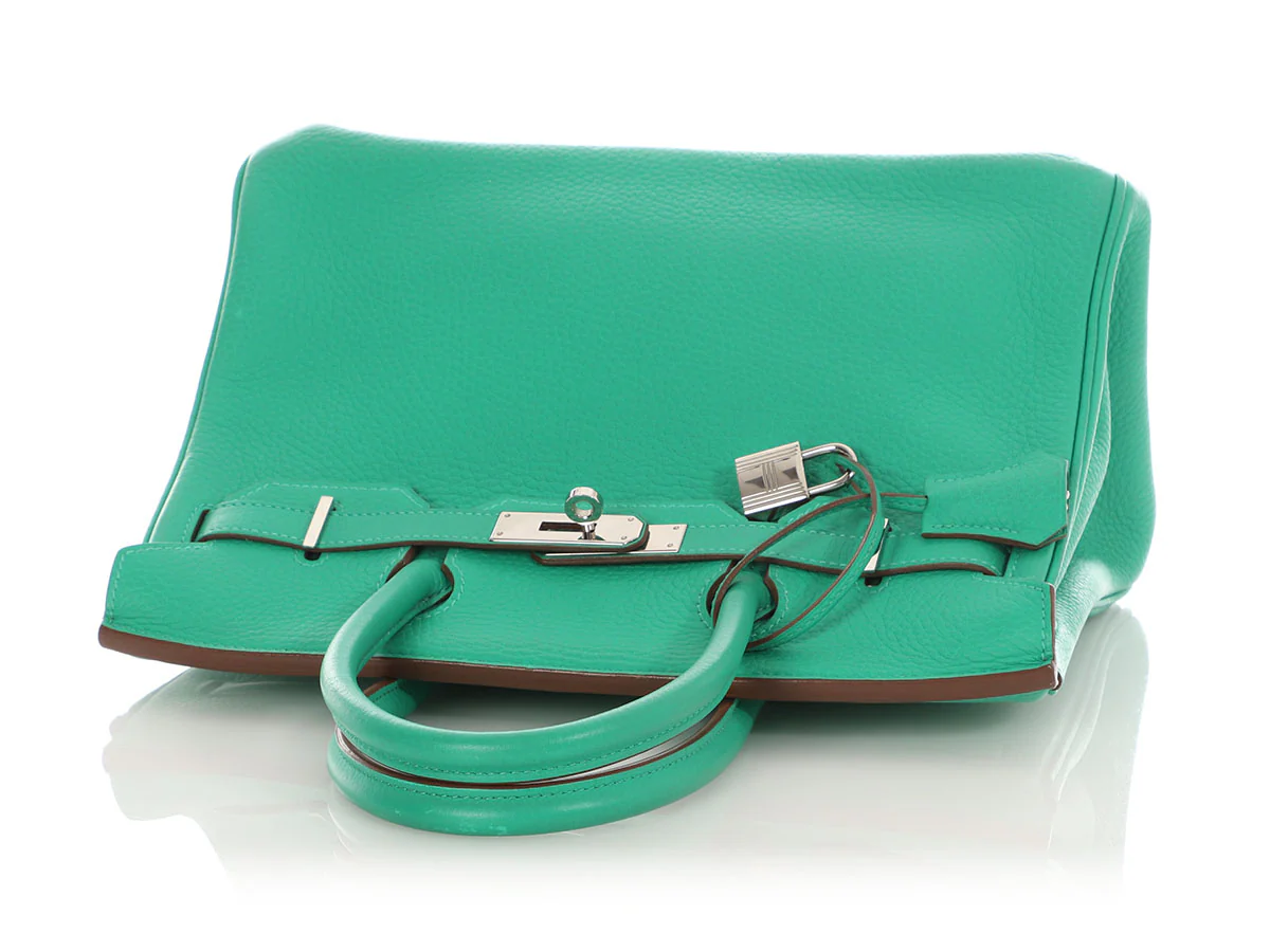 Hermès Menthe Clémence Birkin 30 - Image 7