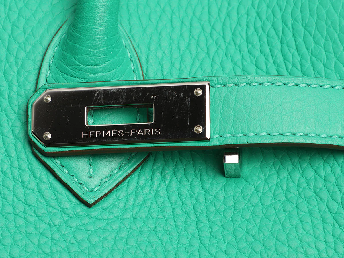 Hermès Menthe Clémence Birkin 30 - Image 9