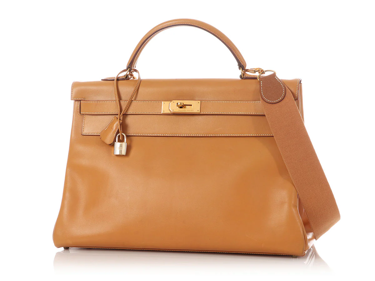 Hermès Vintage Vache Natural Kelly 40 - Image 2