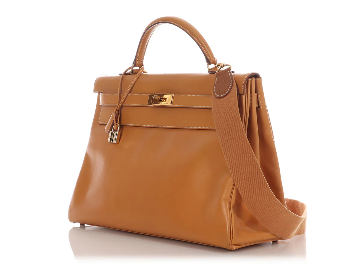 Hermès Vintage Vache Natural Kelly 40 - Image 3