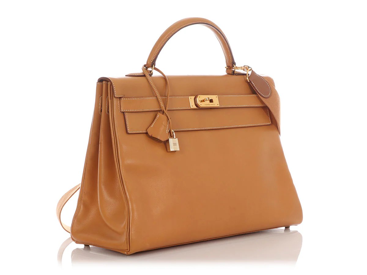 Hermès Vintage Vache Natural Kelly 40 - Image 5
