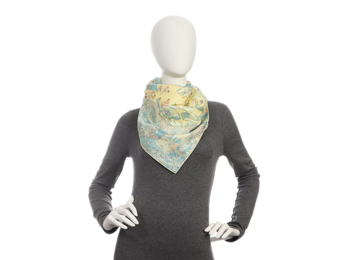 Hermès on the Beach Silk Scarf 90cm - Image 5