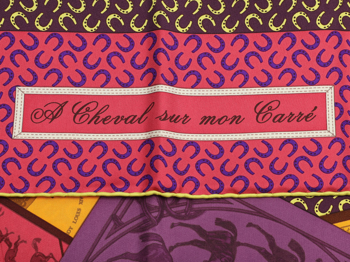 Hermès A Cheval sur mon Carré Silk Scarf 90cm - Image 2