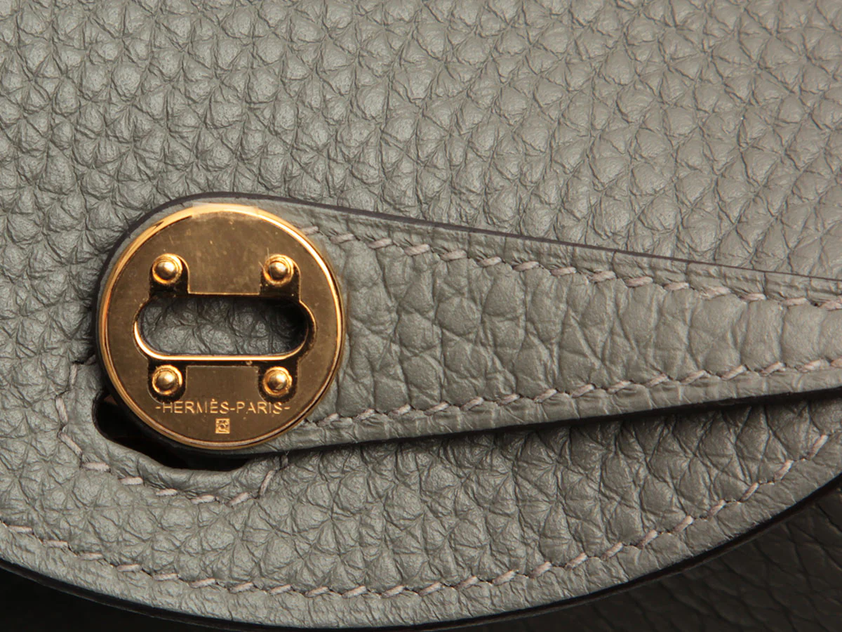 Hermès Mini Gris Meyer Clémence Lindy 20 - Image 9
