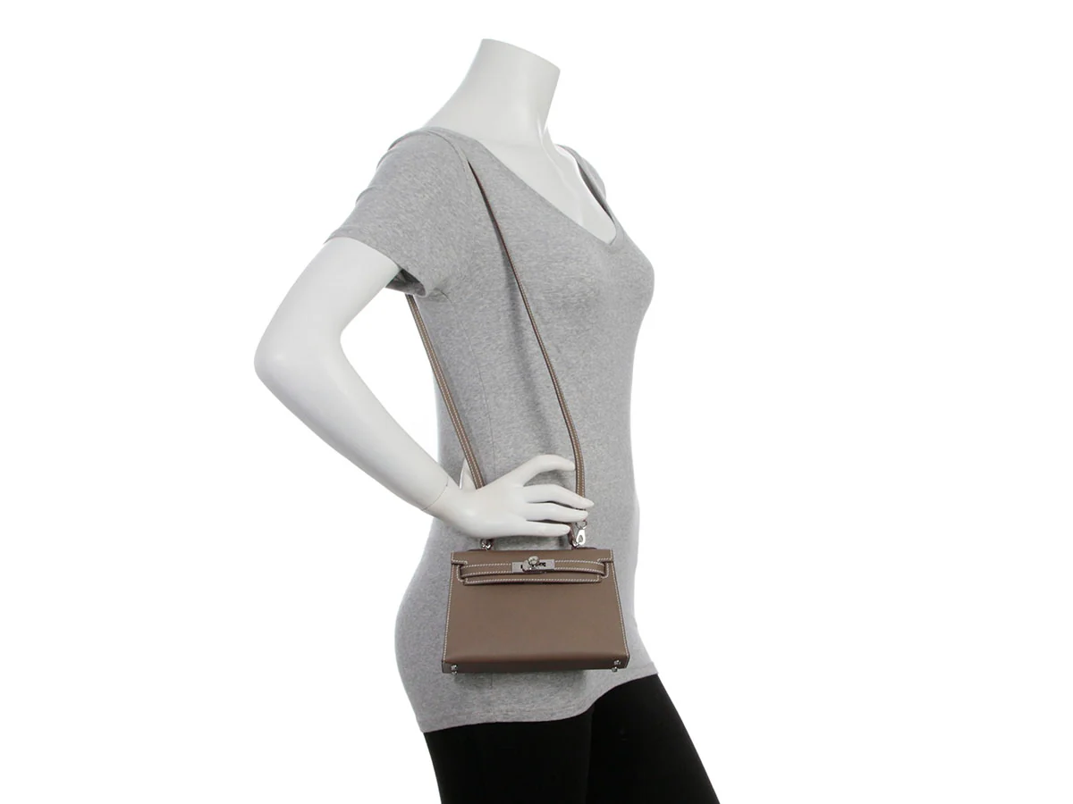 Hermès Mini Etoupe Epsom Kelly 20 - Image 11