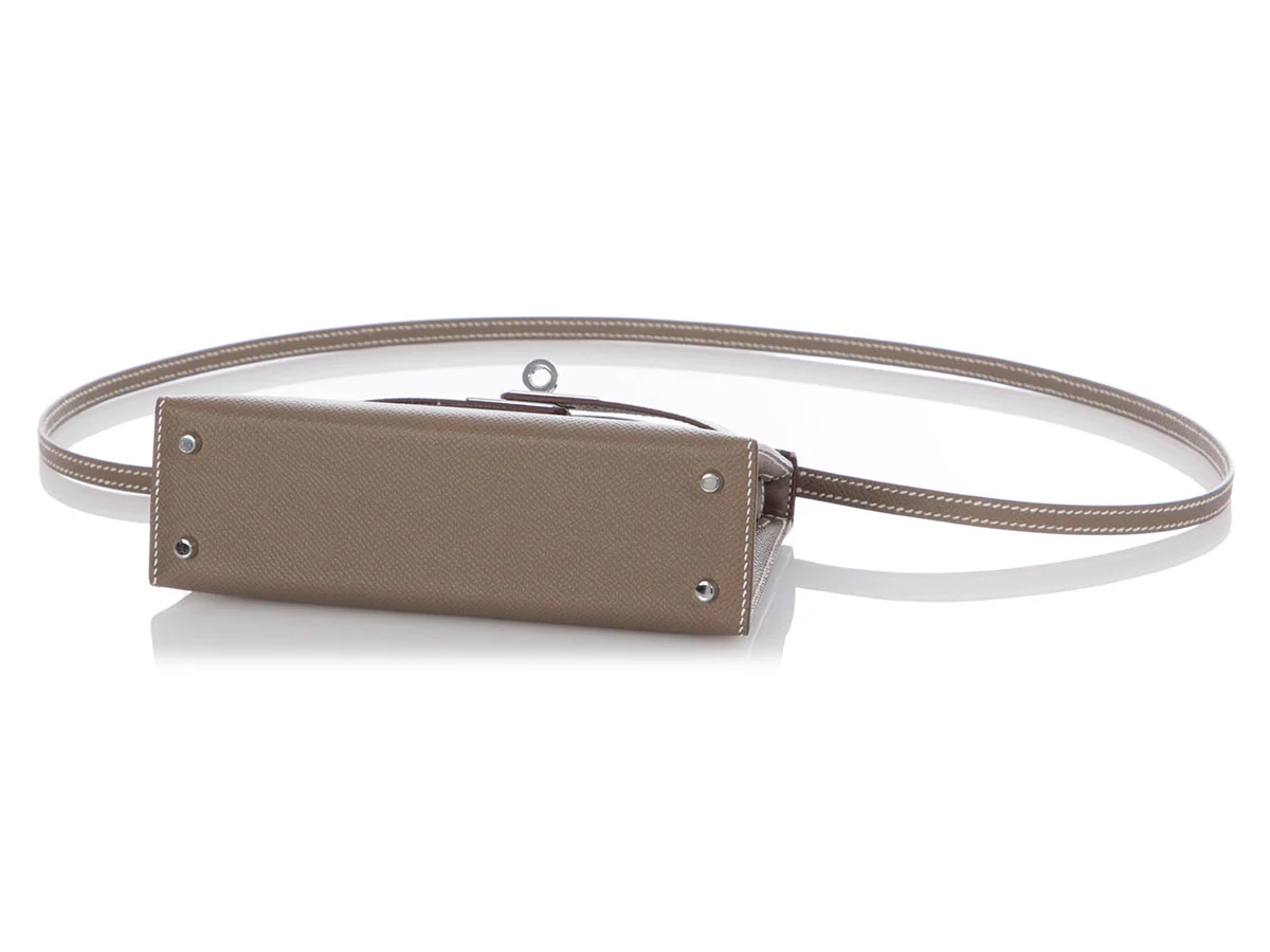 Hermès Mini Etoupe Epsom Kelly 20 - Image 6