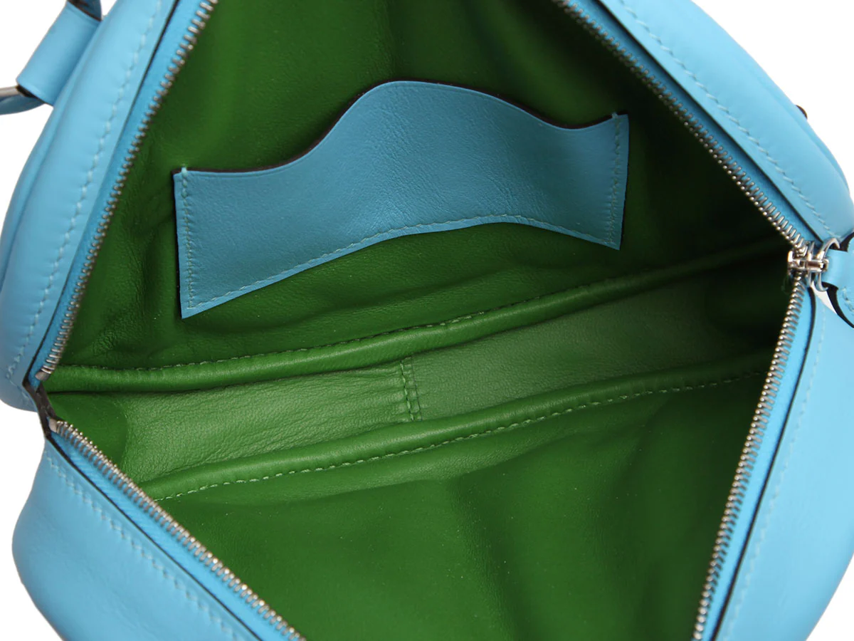 Hermès Bleu Céleste and Bamboo Verso In-The-Loop Belt Bag 18 - Image 8