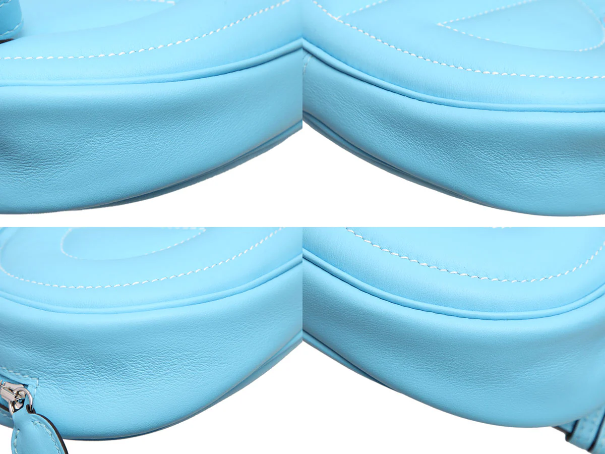 Hermès Bleu Céleste and Bamboo Verso In-The-Loop Belt Bag 18 - Image 9