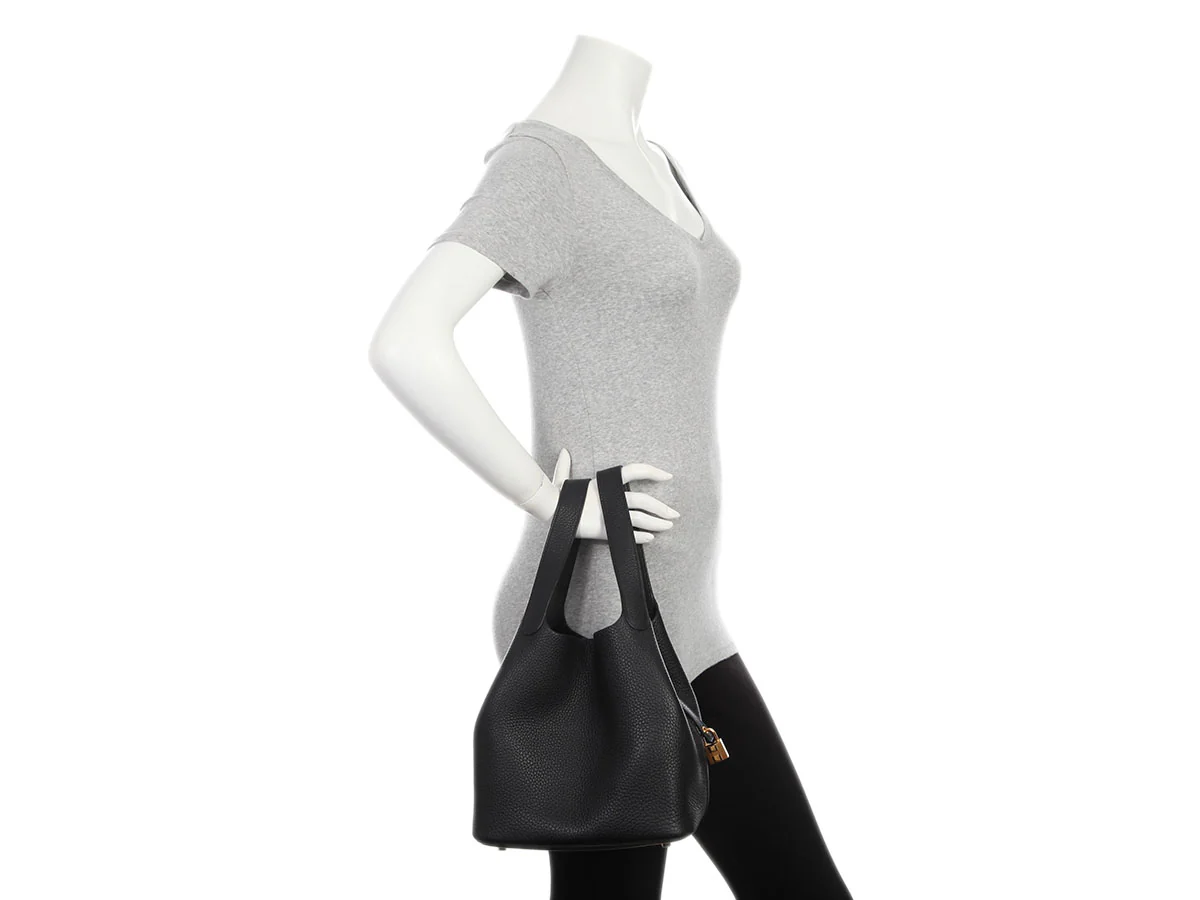 Hermès Black Clémence Picotin Lock 22 - Image 10